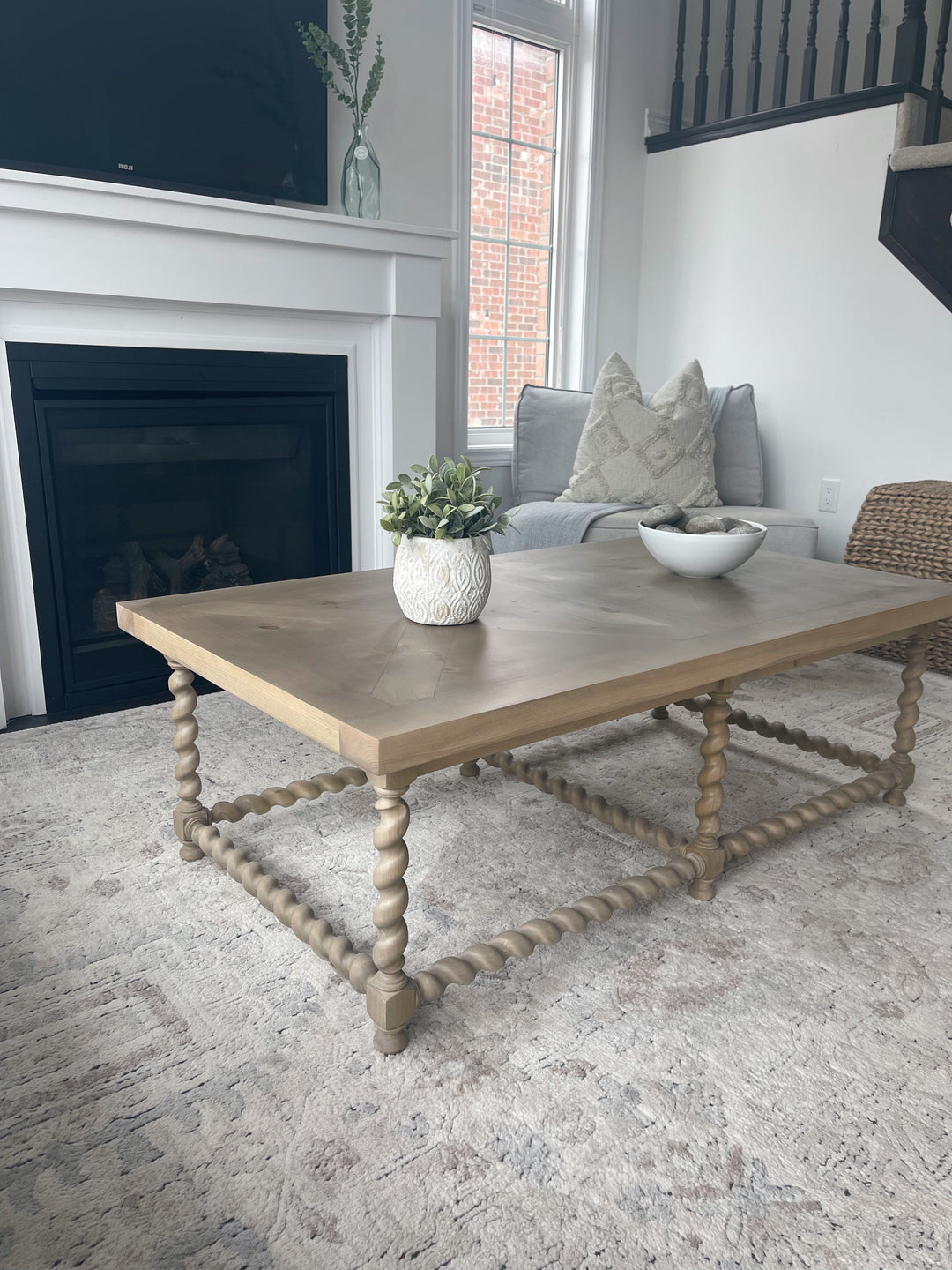 Ornate Solid Wood Coffee Table