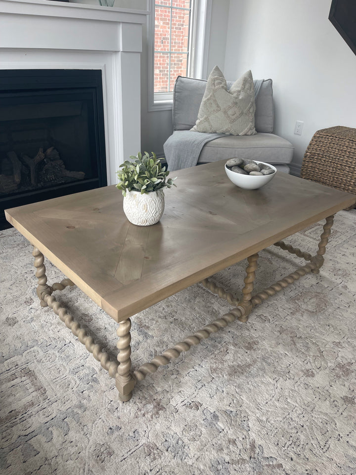Ornate Solid Wood Coffee Table